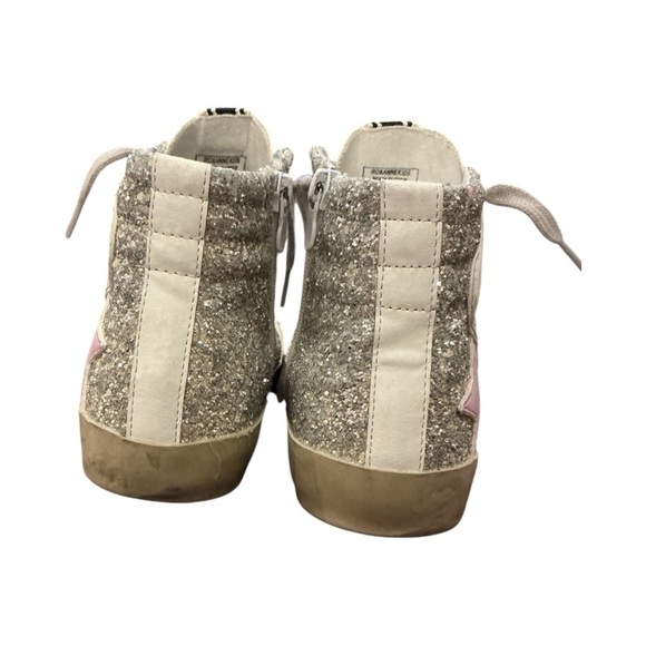 SHU SHOP Roxanne Kids Size 5 Pearl Glitter High-Top Sneakers - Picture 6 of 9